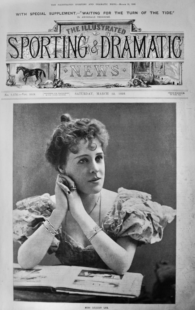 Miss Lillian Lee. (Actress)  1898.