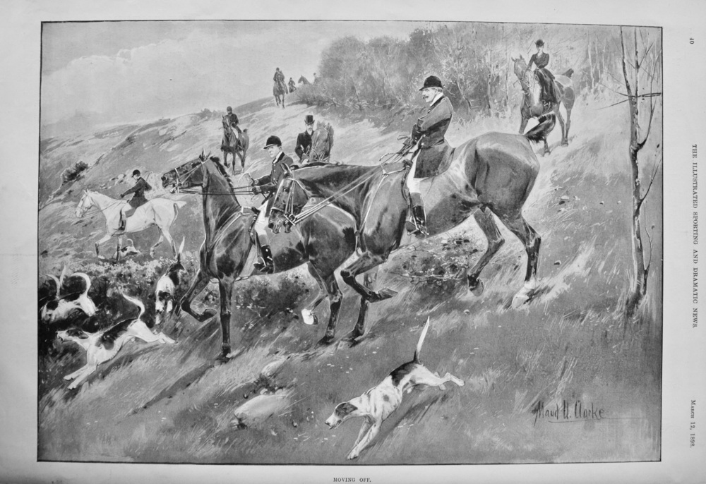 Moving off.  (Hunting)  1898.