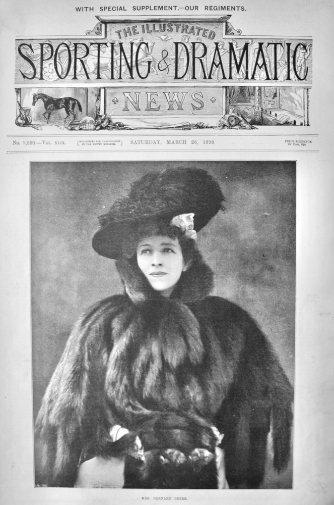Mrs. Bernard Beere.  (Actress)  1898.