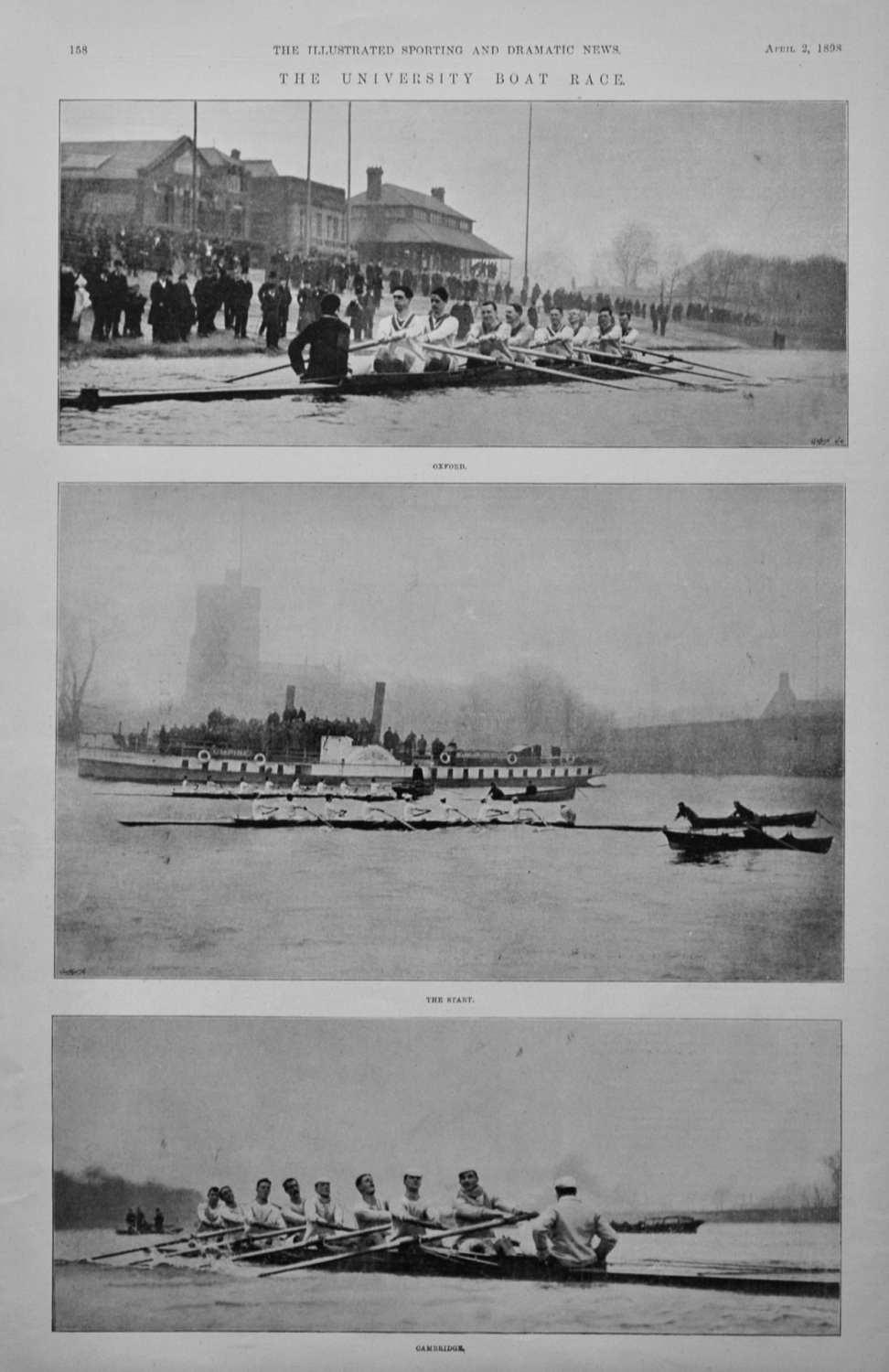 The University Boat Race.  1898.