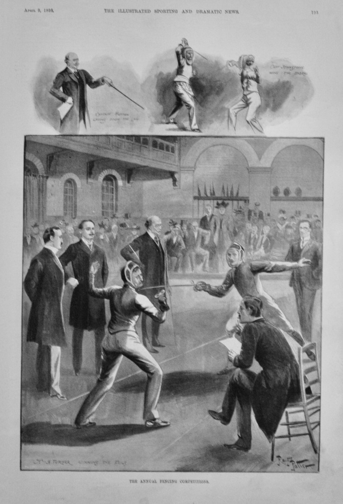 The Annual Fencing Competitions.  1898.