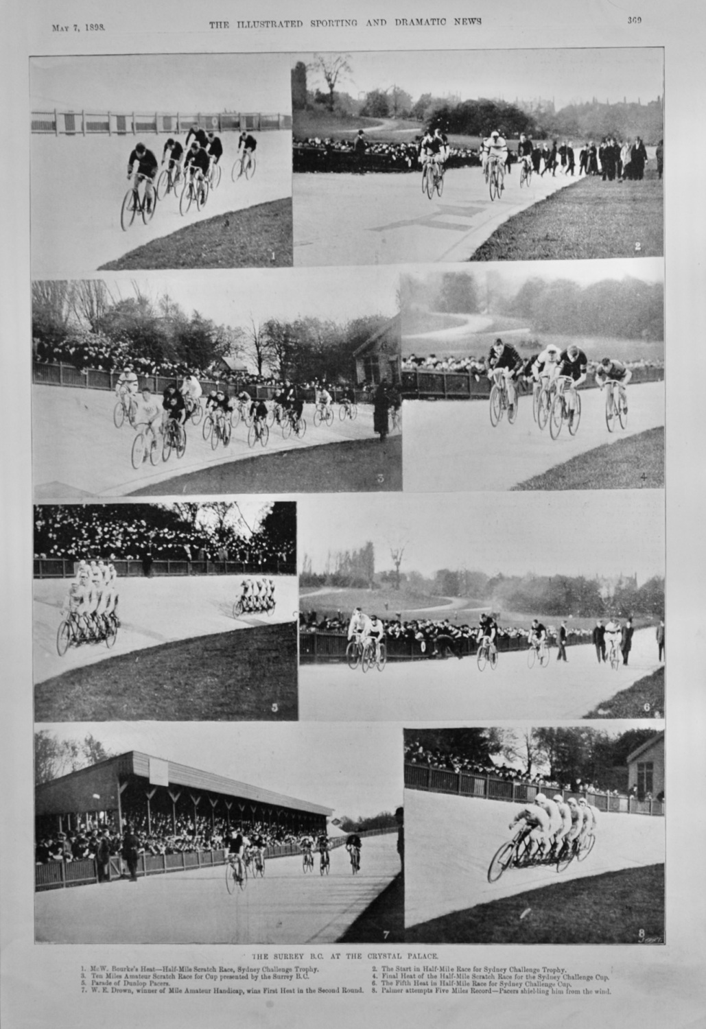 The Surrey B.C. at the Crystal Palace. 1898. (Cycling)
