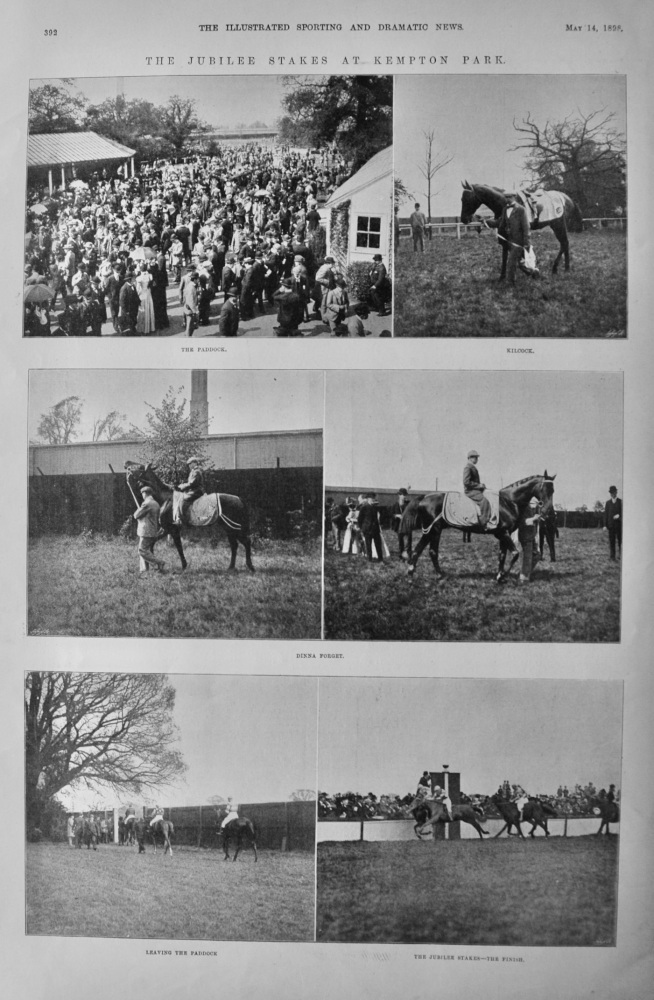 The Jubilee Stakes at Kempton Park.  1898.