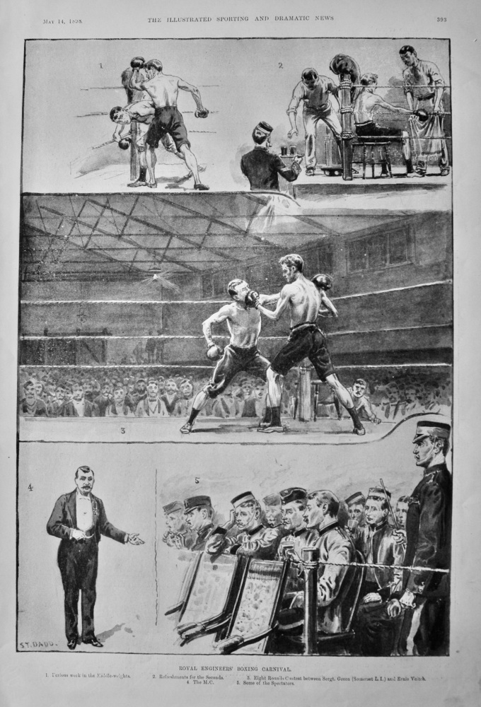 Royal Engineers' Boxing Carnival.  1898.