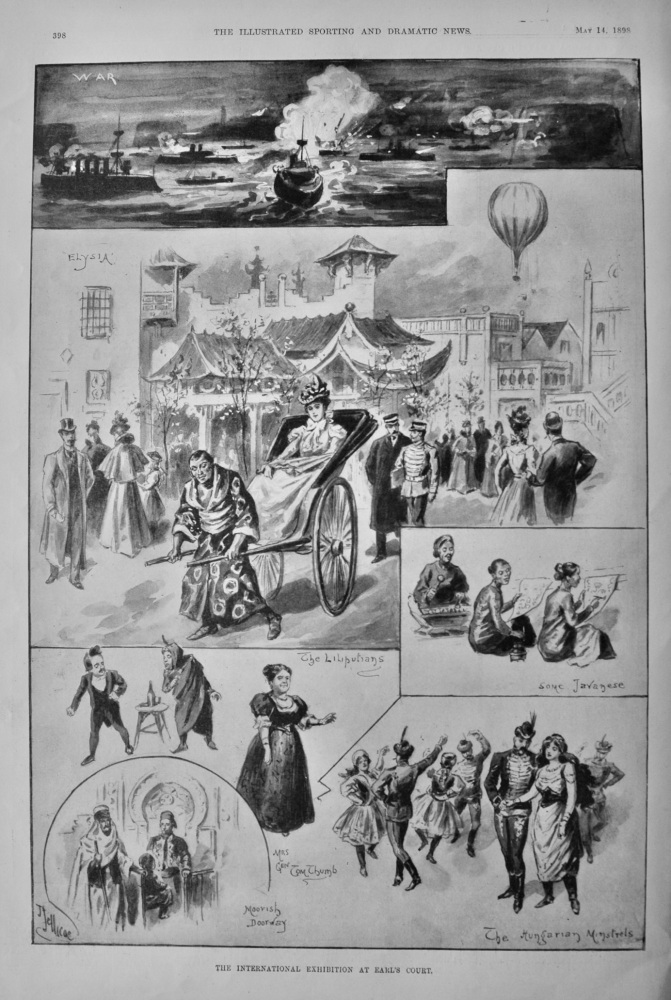 The International Exhibition at Earl's Court.  1898.