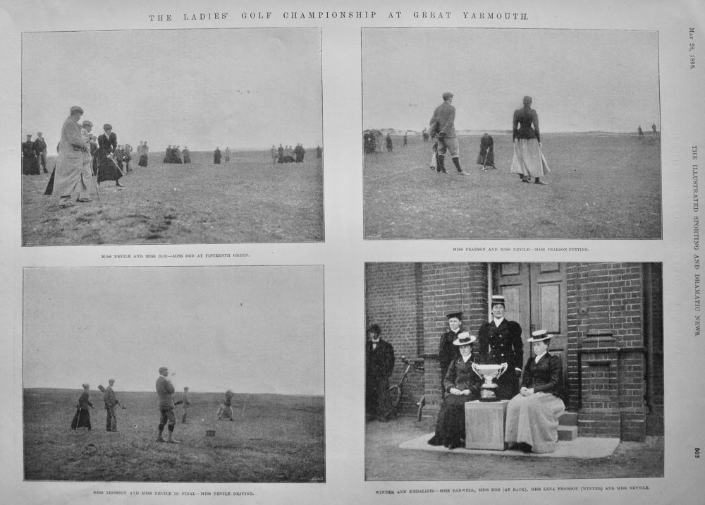 The Ladies' Golf Championship at Great Yarmouth.  1898.