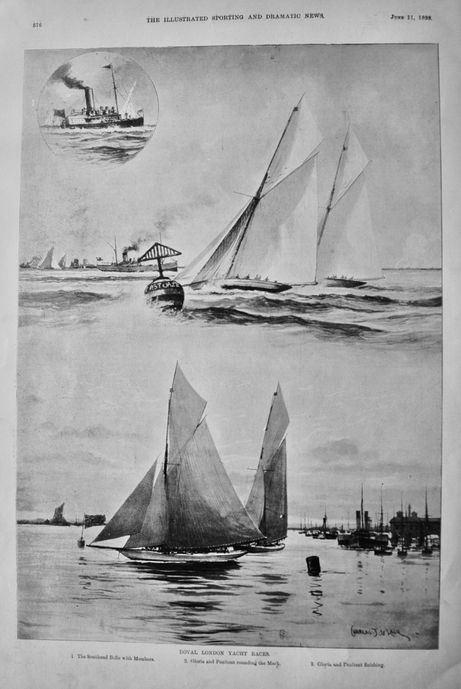 Royal London Yacht Races.  1898.