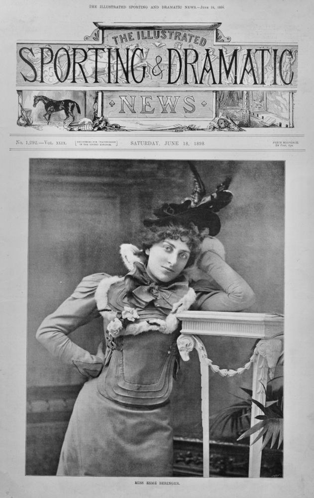 Miss Esme Beringer. (Actress). 1898.