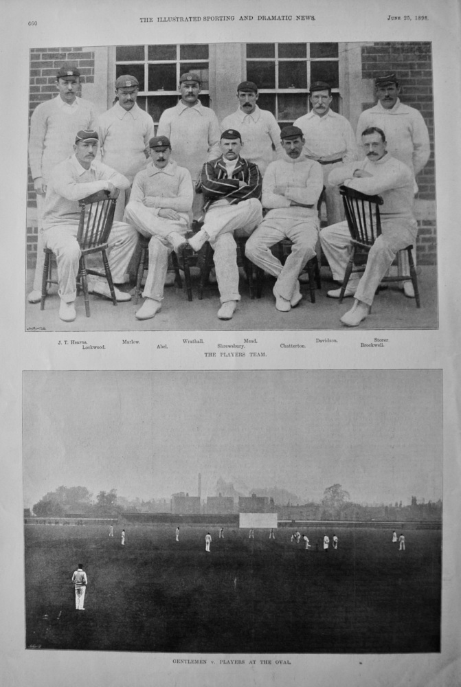 Gentlemen  v. Players at the Oval.  1898.