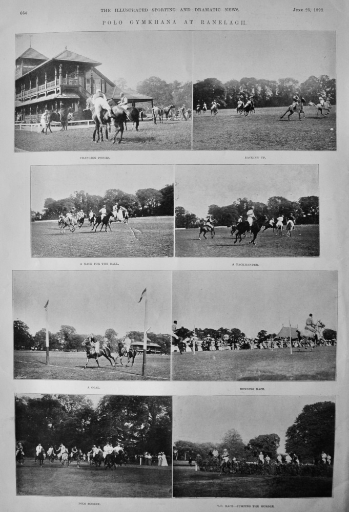 Polo Gymkhana at Ranelagh.  1898.