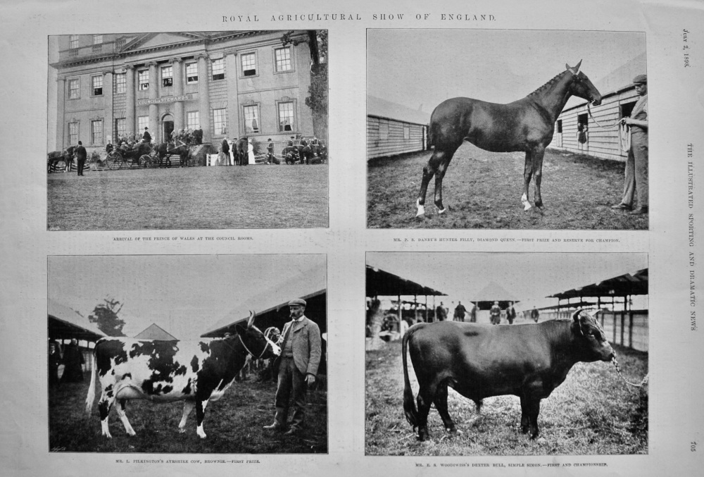Royal Agricultural Show of England.  1898.