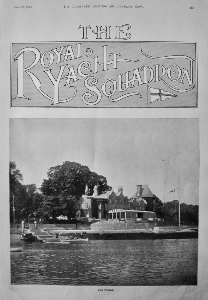 The Royal Yacht Squadron.  1898.