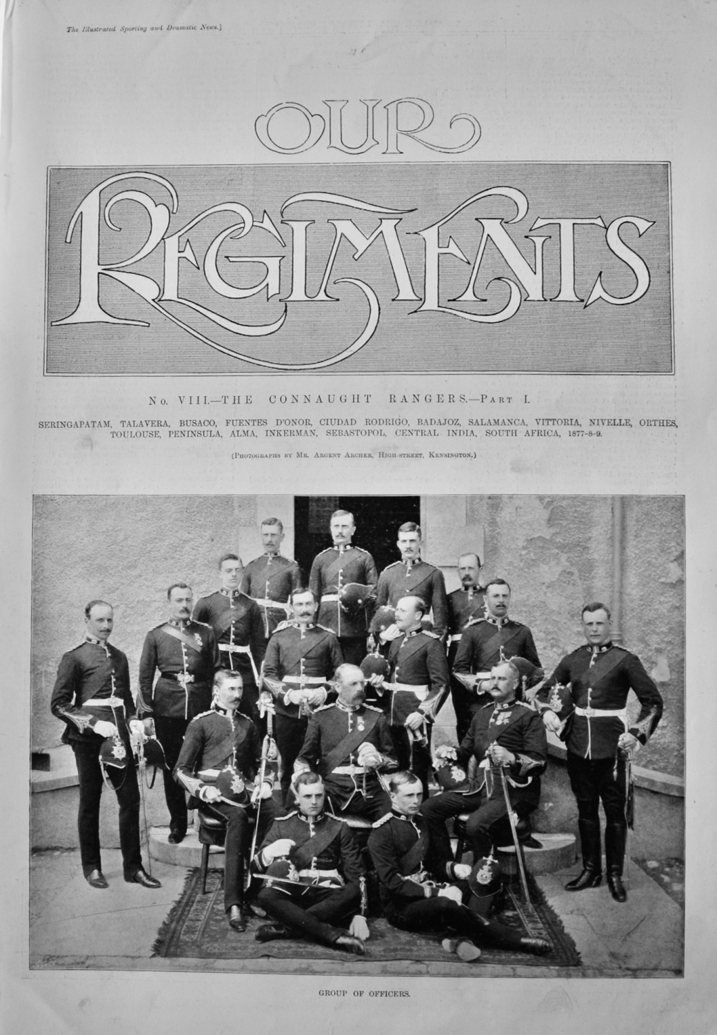 Our Regiments.  No. VIII.- The Connaught Rangers.- Part 1.  1898.