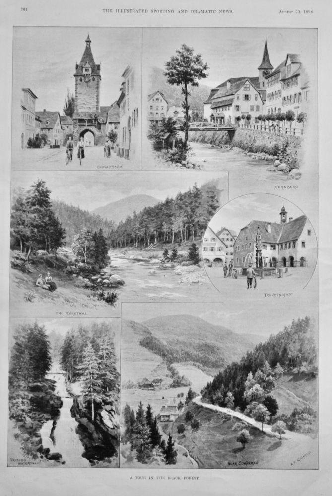 A Tour in the Black Forest. (Germany)  1898.
