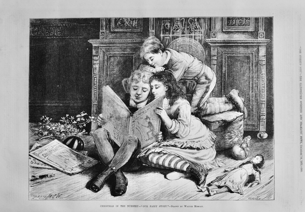 Christmas in the Nursery- "Our Fairy Story."  1875.