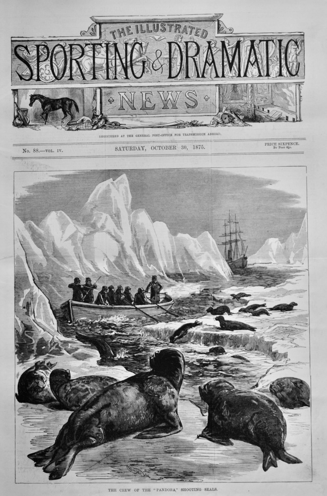 The Crew of the "Pandora," Shooting Seals.  1875.
