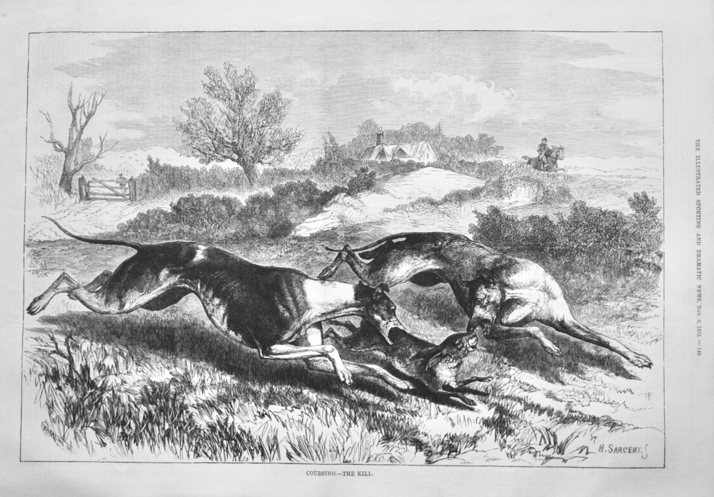 Coursing.- The Kill.  1875.