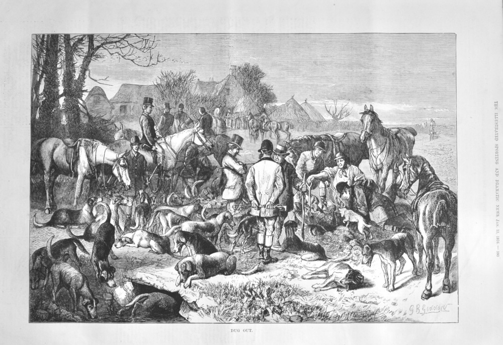 Dug Out.  1876.  (Hunting).