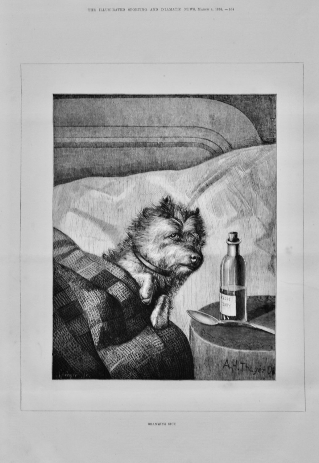 Shamming Sick.  1876.