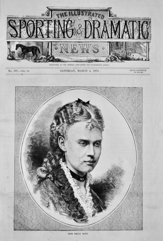 Miss Emily Mott. 1876.  (Vocalist).