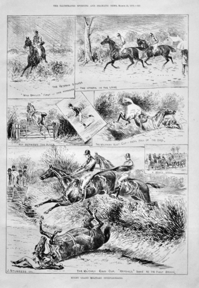 Rugby Grand Military Steeplechases.  1876.