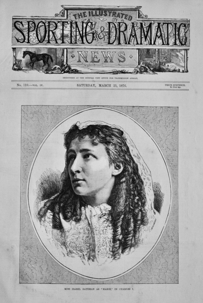 Miss Isabel Bateman as "Marie," in Charles I.  1876.
