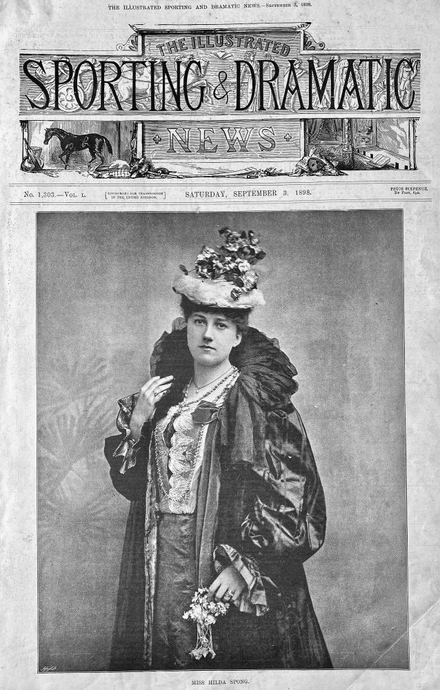 Miss Hilda Spong.  1898.  (Actress).