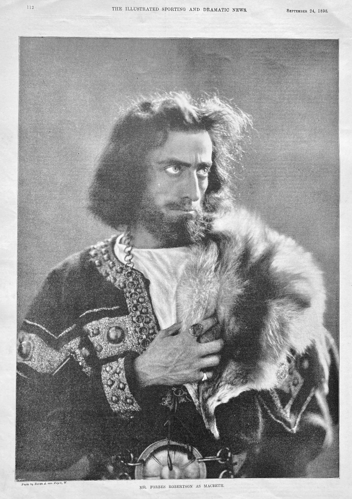 Mr. Forbes Robertson as Macbeth.  1898.