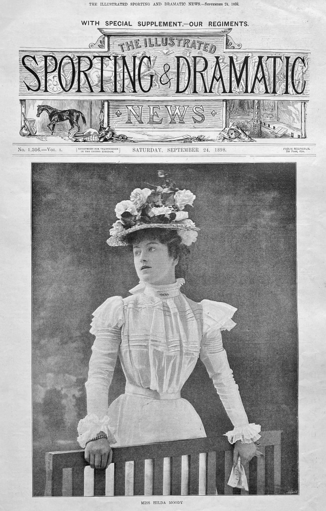 Miss Hilda Moody. (Actress)  1898.