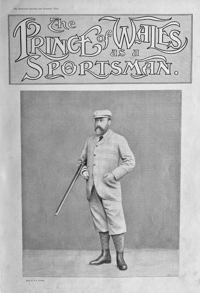 The Prince of Wales as a Sportsman.  1898.