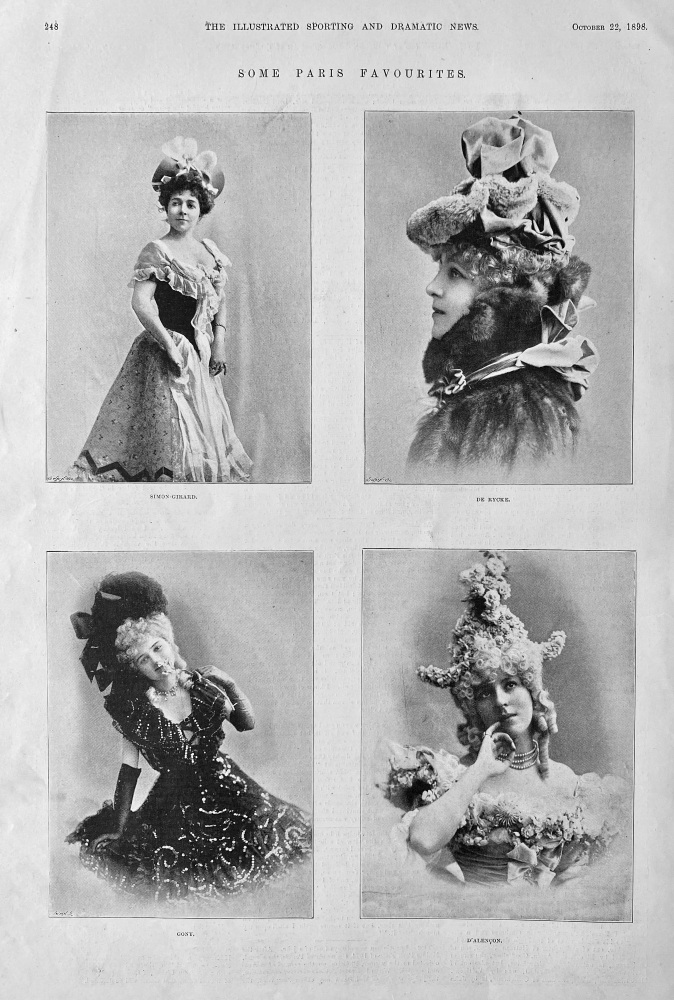 Some Paris Favourites.  1898.