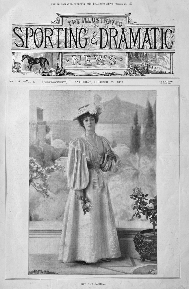 Miss Amy Farrell. (Singer, Actress)  1898.