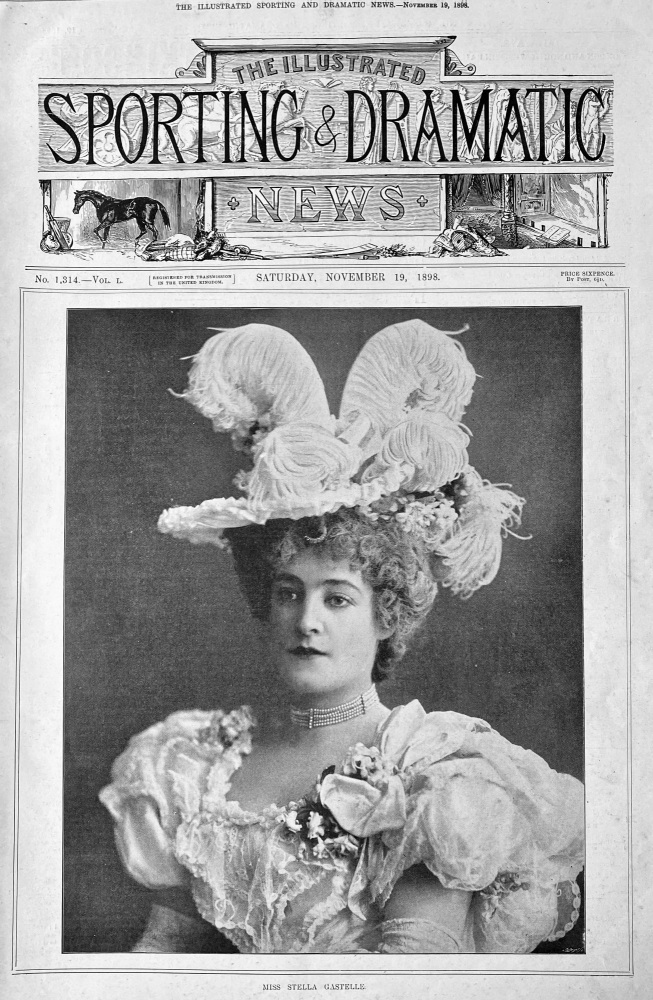 Miss Stella Gastelle.  1898.