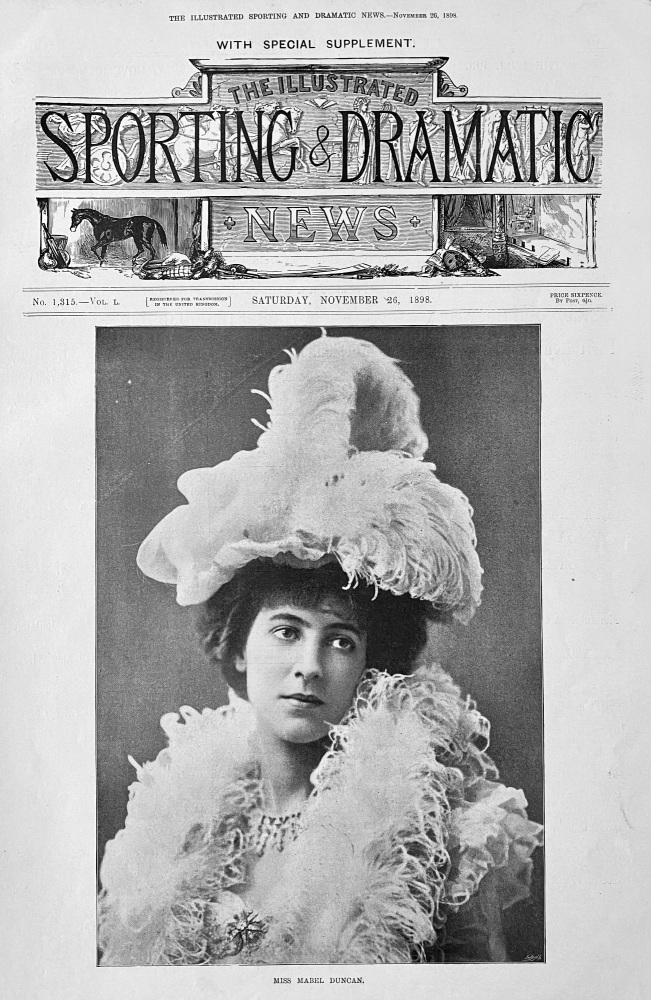 Miss Mabel Duncan.  1898.