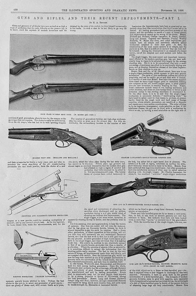 Guns and Rifles, and their recent Improvements.- Part 1.  1898.