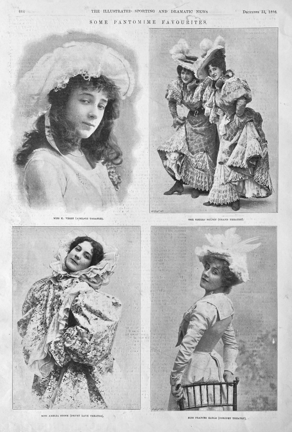 Some Pantomime Favourites.  1898.