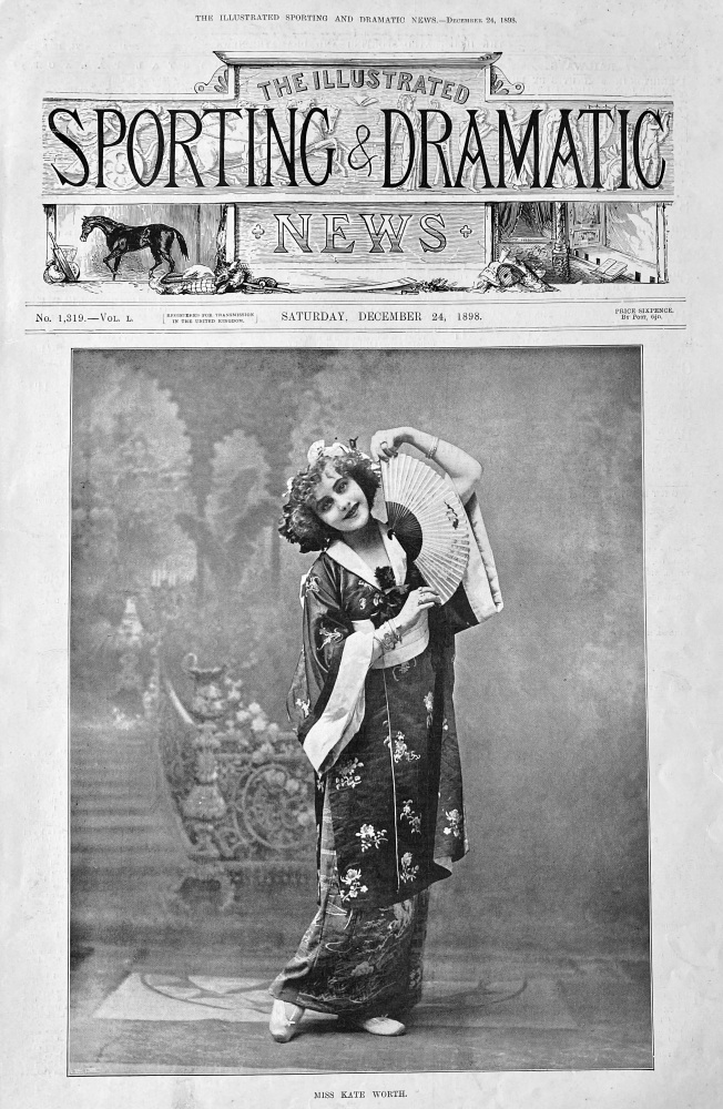 Miss Kate Worth.  1898.  (Actress)