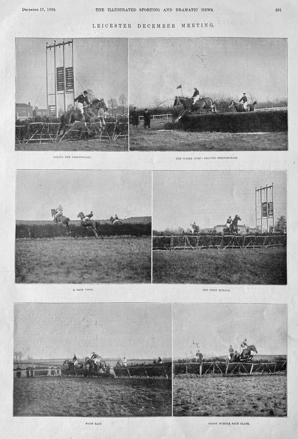 Leicester December Meeting.  1898. (Horseracing)