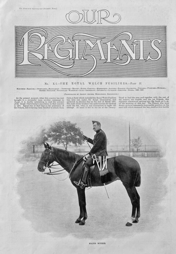 Our Regiments.  No. XI.- The Royal Welch Fusiliers.- Part II.  1898.