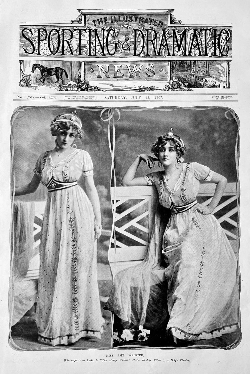 Miss Amy Webster. (Actress)  1907.