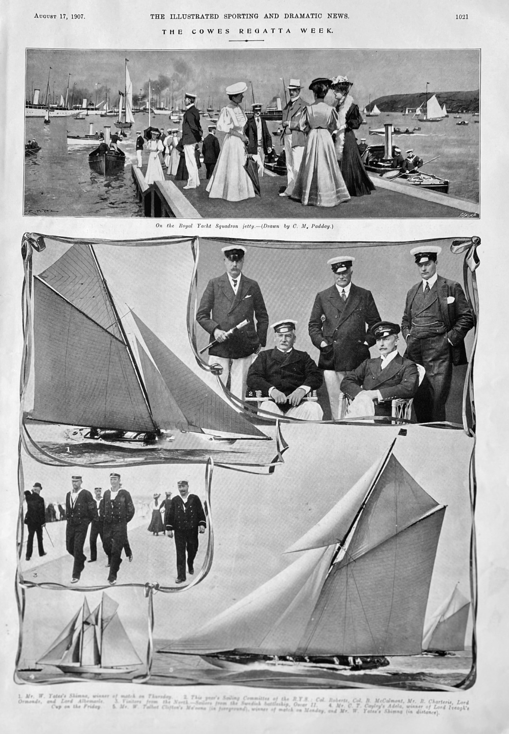 The Cowes Regatta Week.  1907.