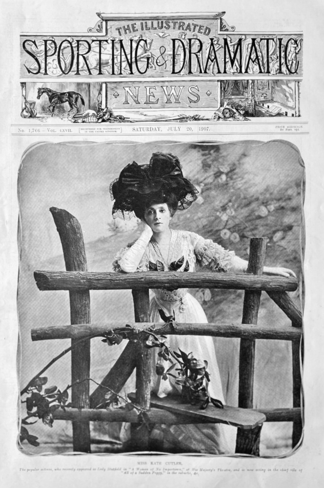 Miss Kate Cutler.  (Actress)  1907.