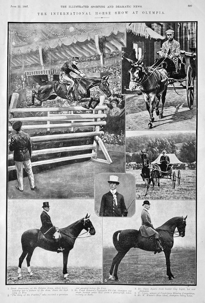 The International Horse Show at Olympia.  1907.