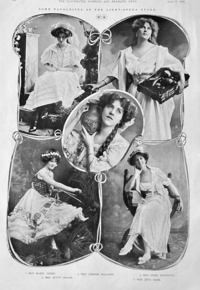Some Favourites of the Light-Opera Stage.  1907.