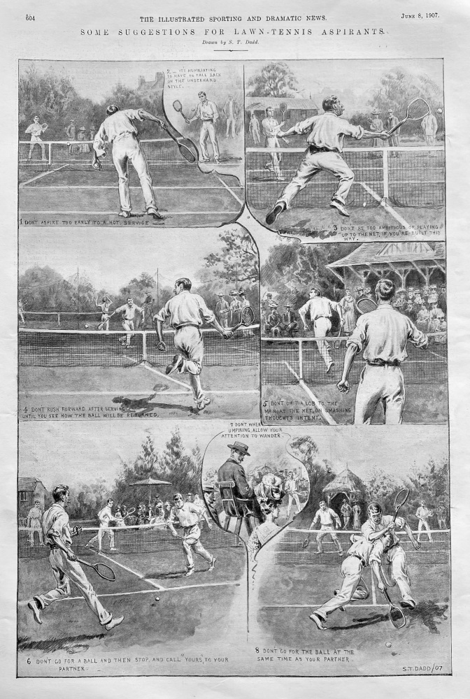 Some Suggestions for Lawn-Tennis Aspirants.  1907.
