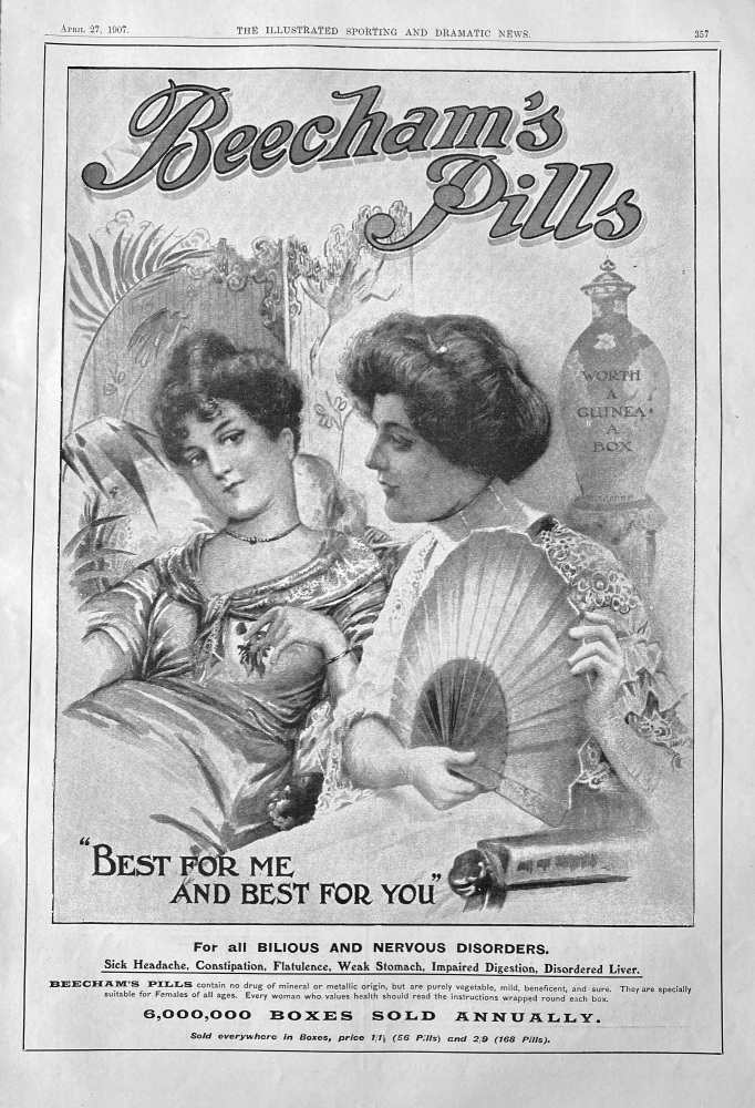 Beecham's Pills. 1907.