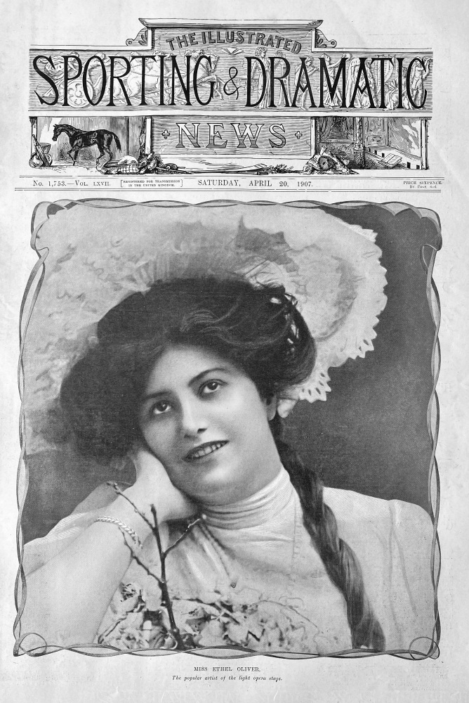 Miss Ethel Oliver.  (Actress).  1907.