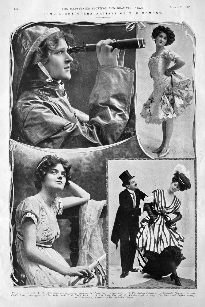 Some Light Opera Artists of the Moment. 1907.