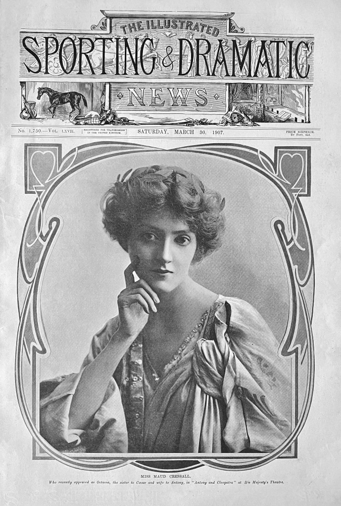 Miss Maud Cressall.  (Actress)  1907.
