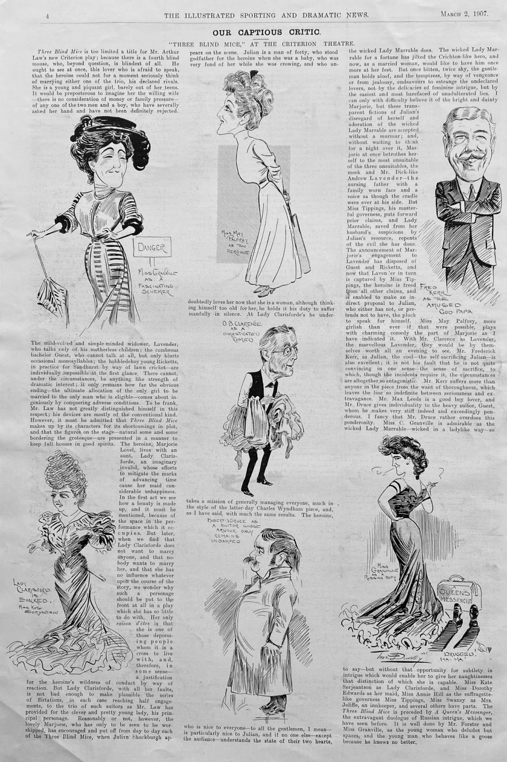 Our Captious Critic. March 2nd, 1907,  